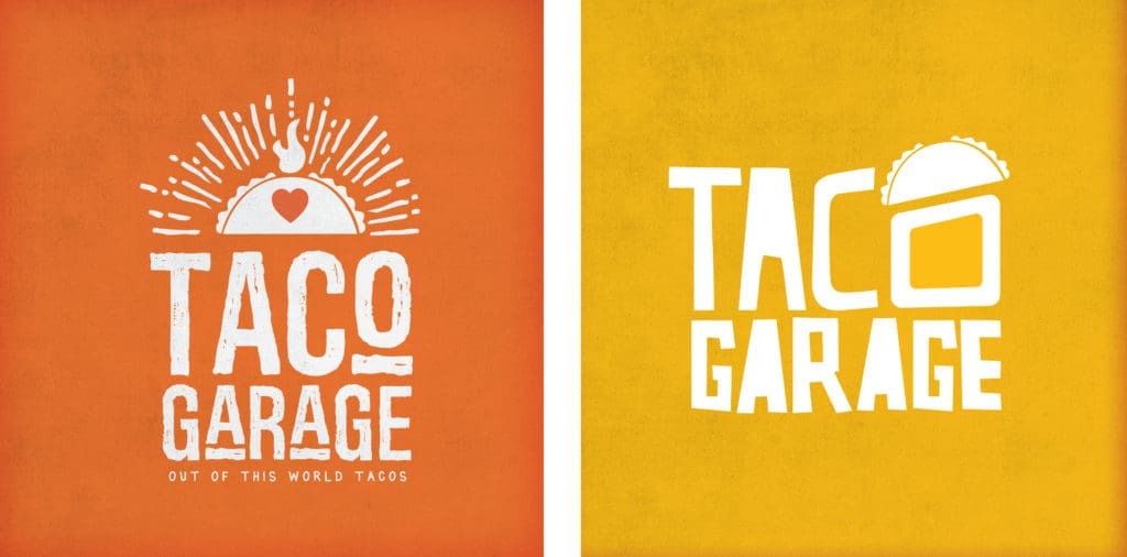 taco logo iterations graphic design