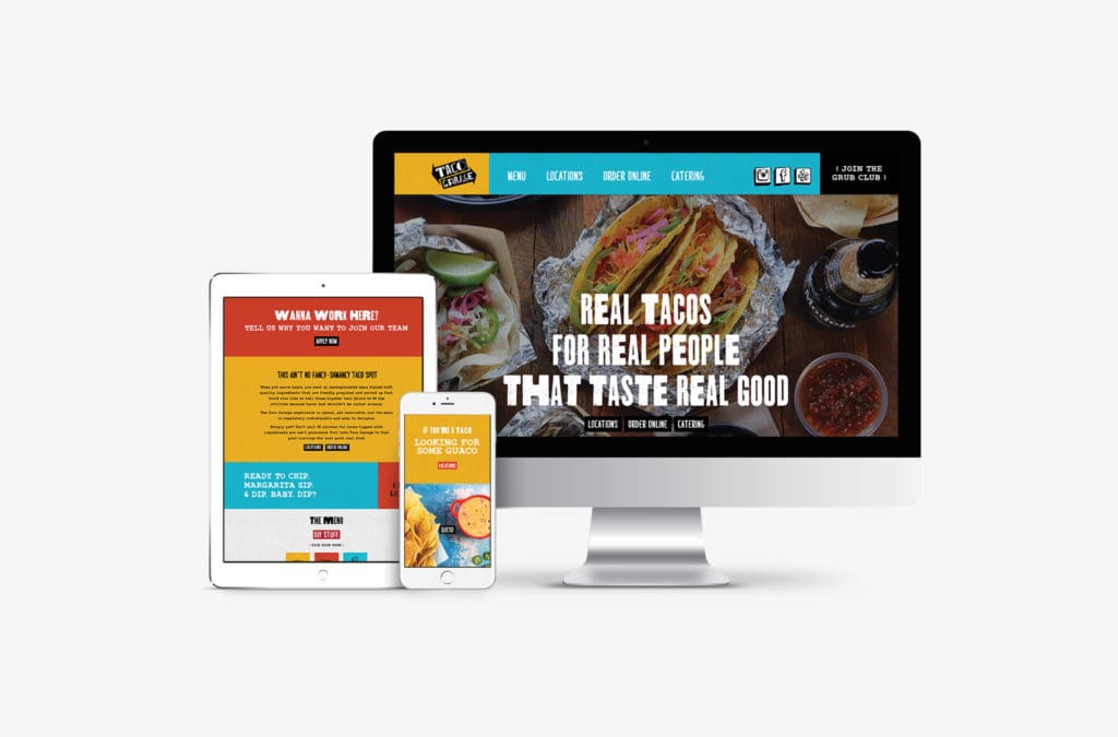 taco restaurant website design