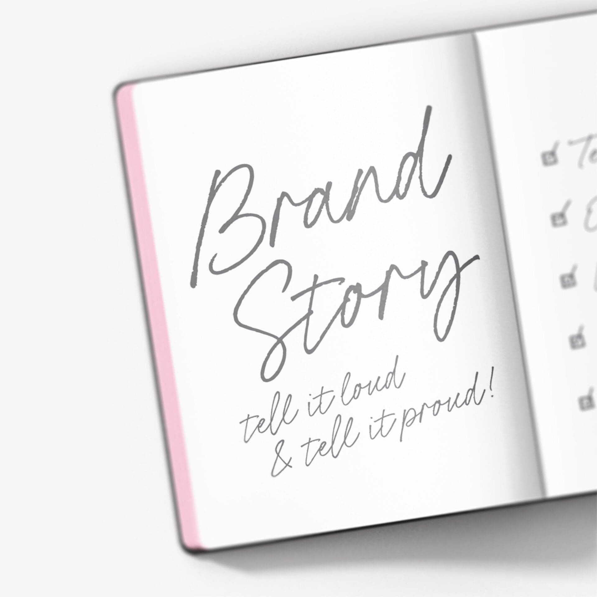 Featured Brand Story Notebook