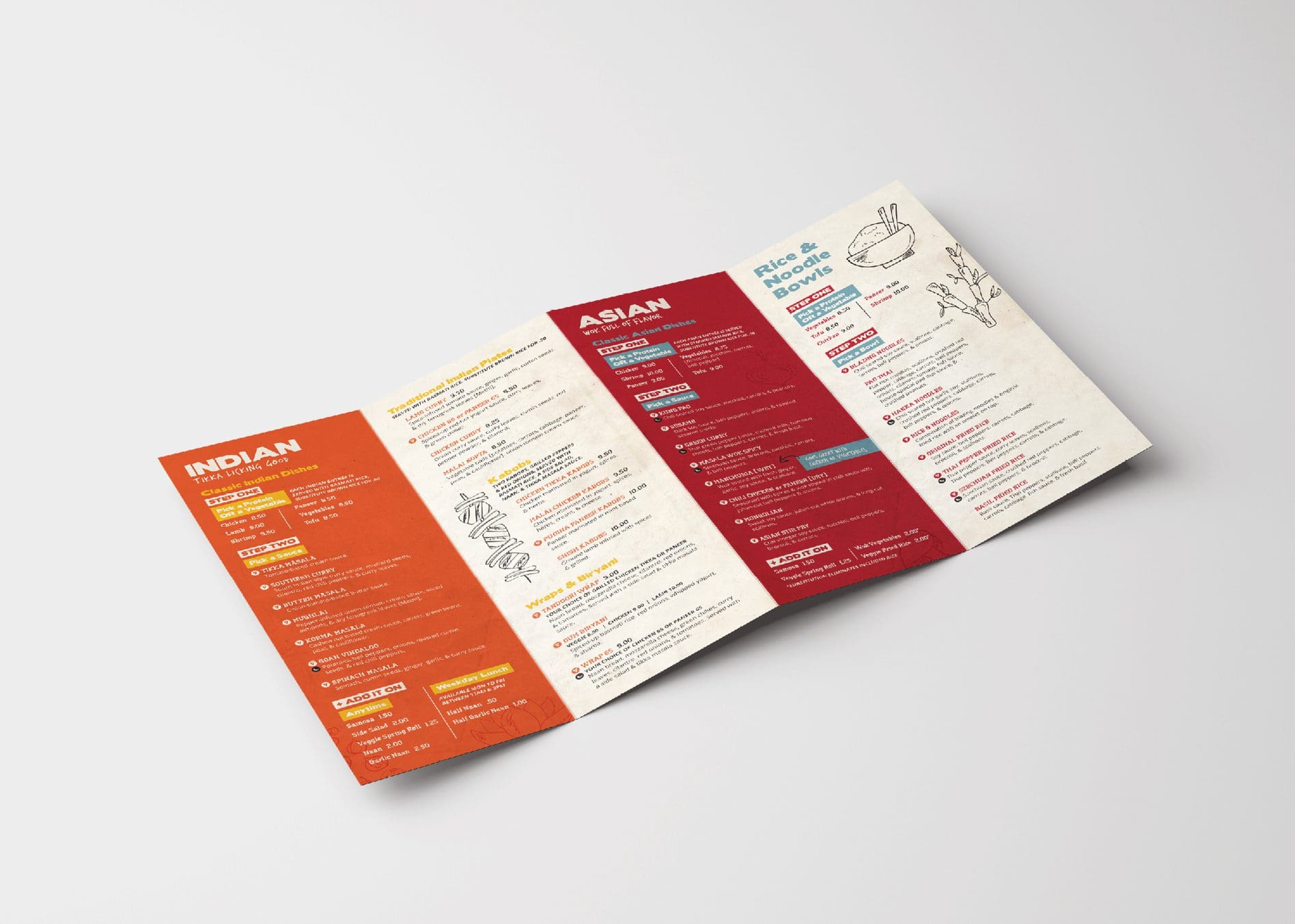 restaurant collateral design