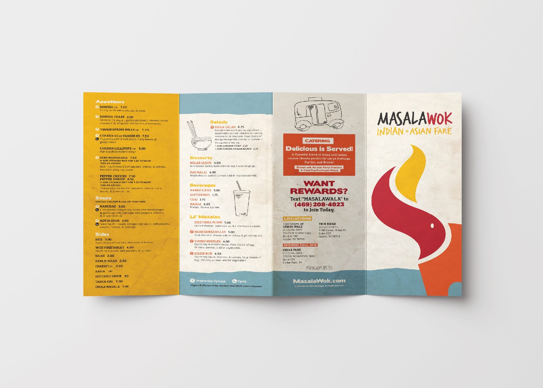 restaurant menu graphic design