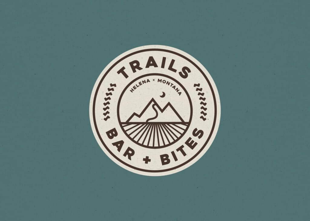 bar logo nature mountains