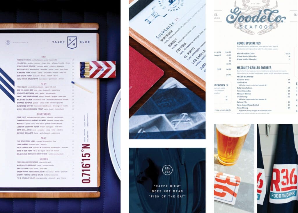 nautical restaurant brand design