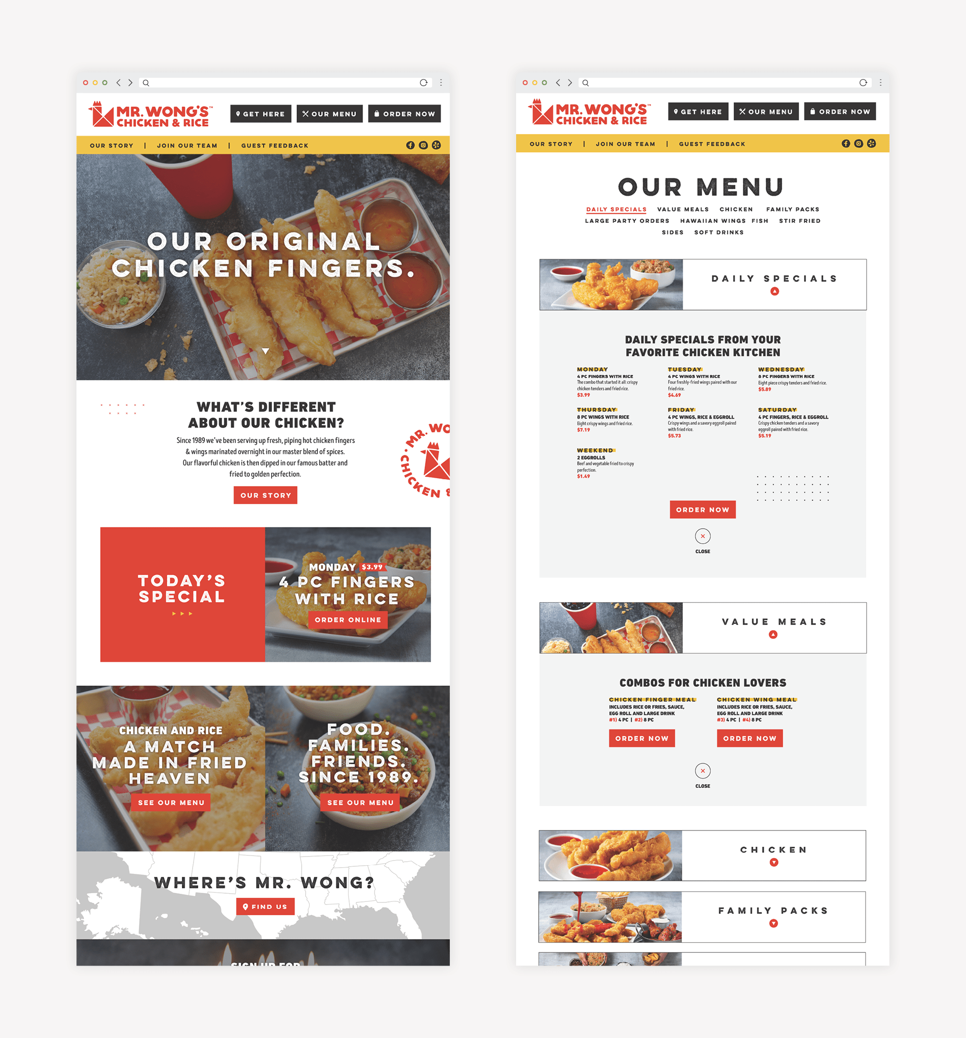 restaurant responsive web design