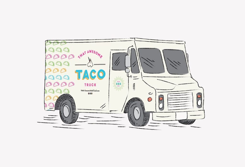 taco truck vehicle wrap