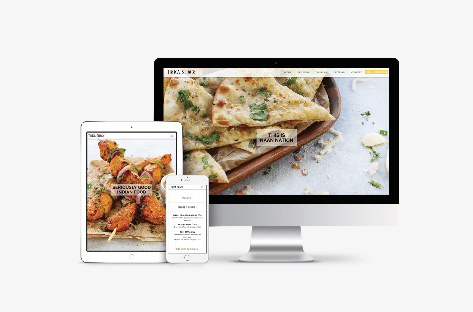 restaurant responsive website development