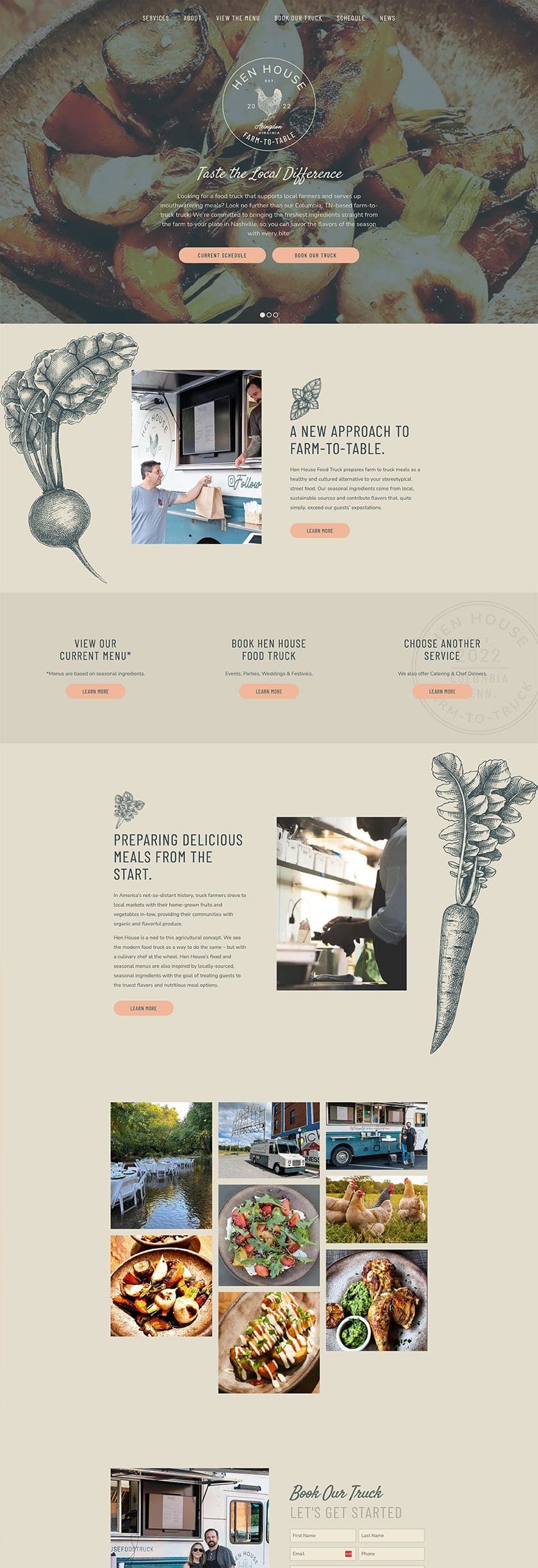 Restaurant Web Design